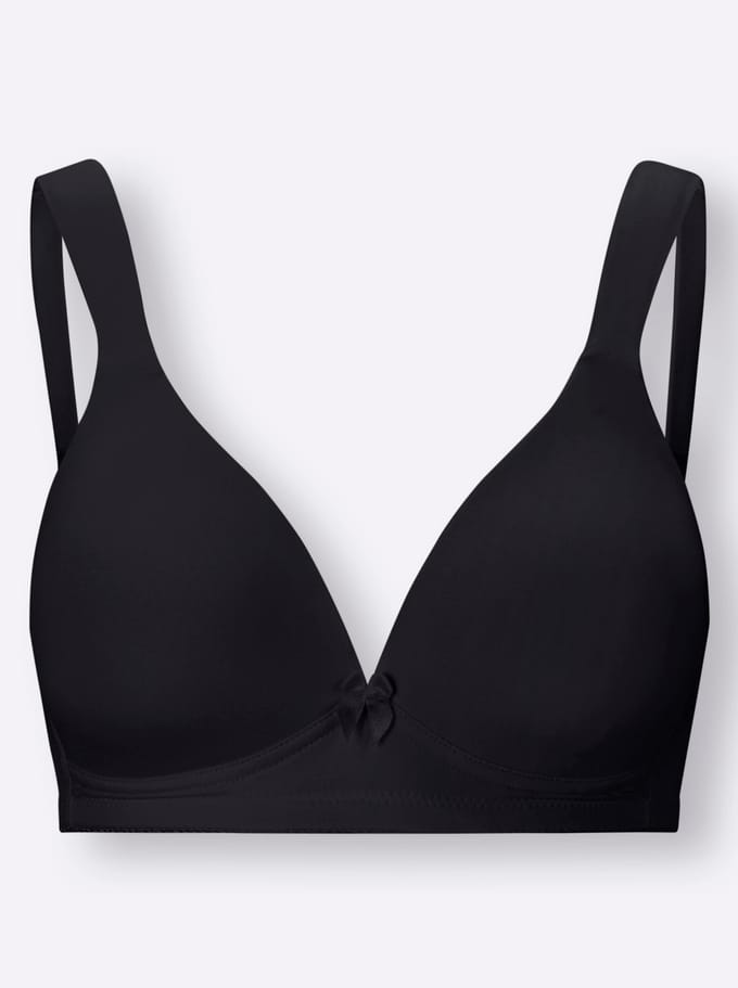 Naturana - Soft bh met brede bandjes - 5266 - Zwart - 100A