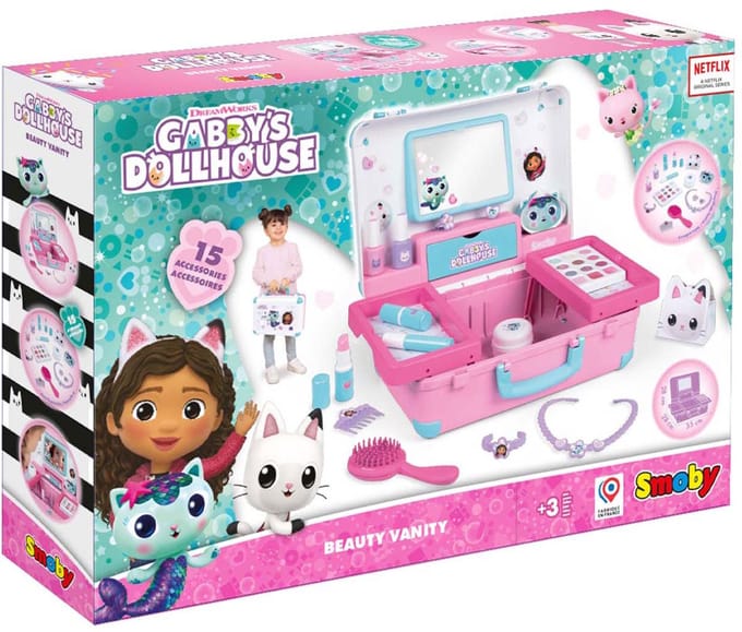 Smoby - Universal - Gabby's Dollhouse - Beauty Vanity Suitcase - Schoonheidskoffer - Vanaf 3 jaar