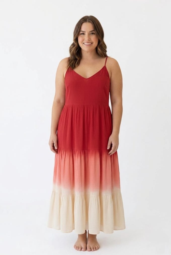 Bagoes Lange jurk mix colors