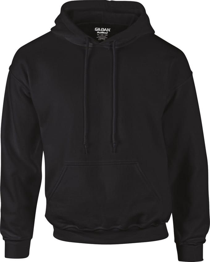 Gildan Dryblend® Adult Hooded Sweatshirt® GI12500 - Black - M