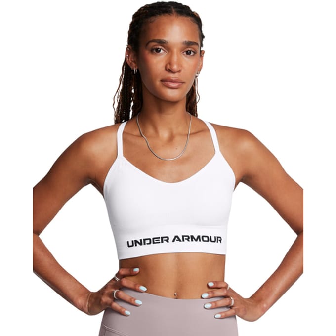 Under Armour Vanish Seamless Low Sport-bh Dames Wit K100