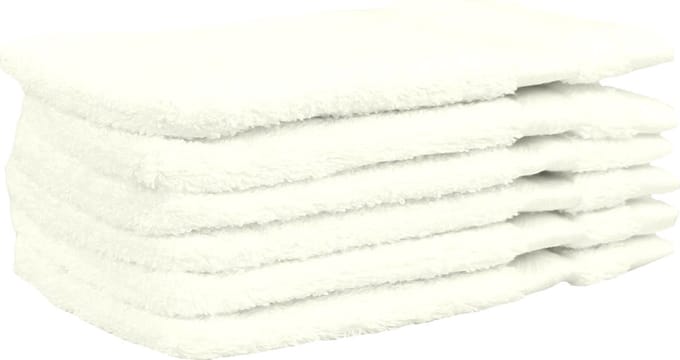 Dusk till Dawn Washand 16x21 cm 650 gram/m2 Ivoor - Set van 6