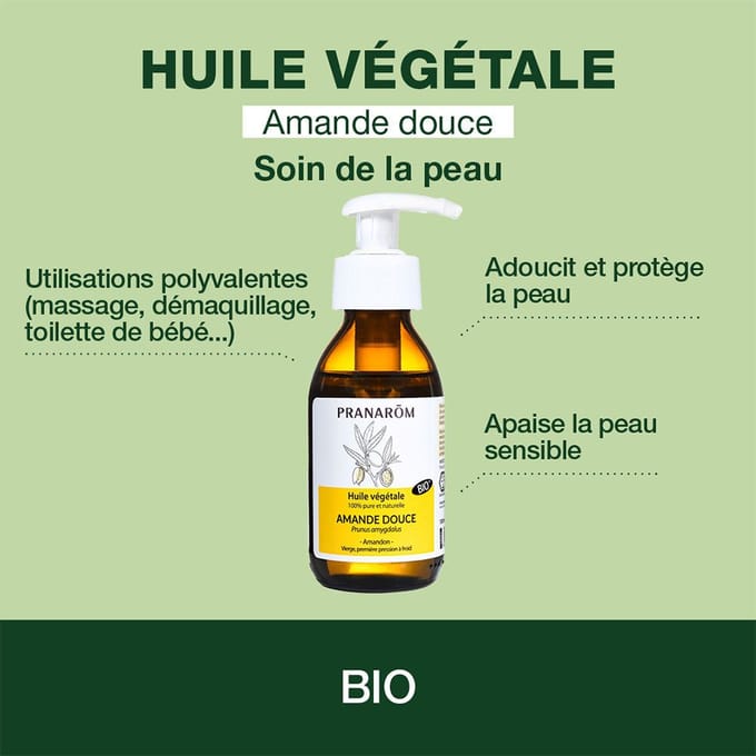 Pranarom - Zoete Amandel Plantaardige Olie 100 ml - Bio - 100 ml