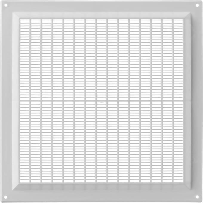 Ventilatierooster Kunststof Wit 250 x 250 mm Voor Toevoer en Afvoer