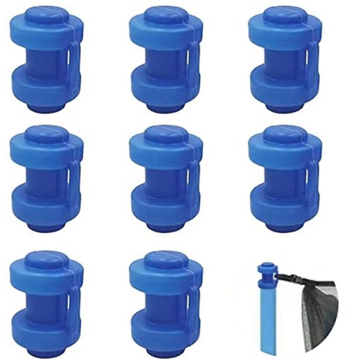 Trampoline Eindkappen – Vervangonderdelen voor Veiligheidsnet, 8 Stuks, Diameter 25 mm