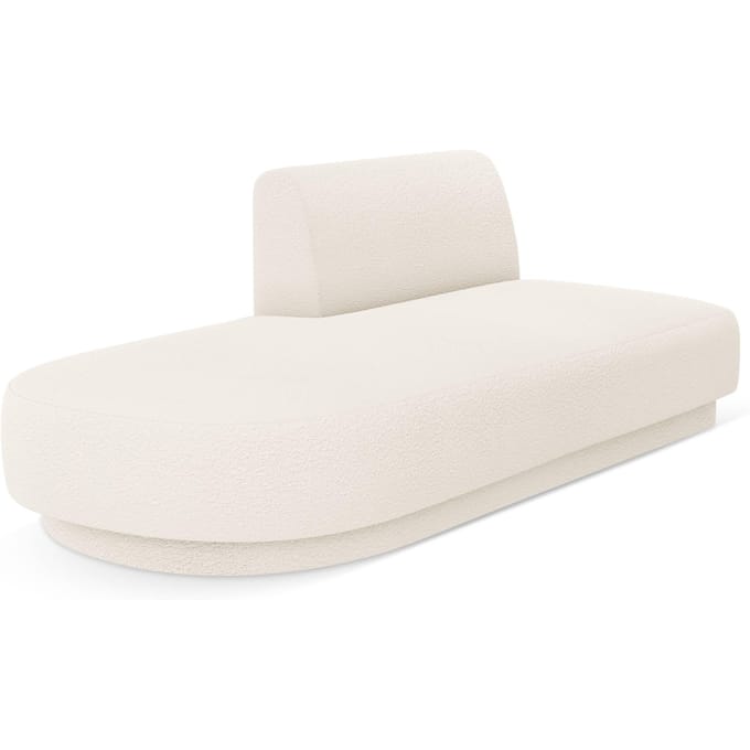 2-zits modulair zitelement Miley open linkerkant bouclé | Micadoni Limited Edition