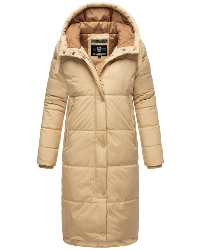 Marikoo Soranaa dames winterjas – lang, warm & met capuchon