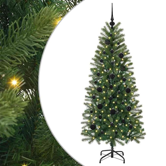 vidaXL - Kunstkerstboom - Groen - 150 - cm - PE - en - PVC
