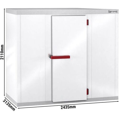 GGM Gastro Kühlzelle - 2430x3130mm - 13,20m³ Wit