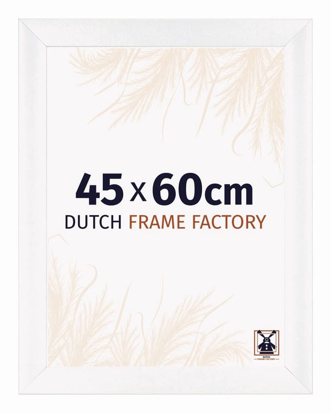 Fotolijst 45x60 cm - MDF - Wit Mat - Praag