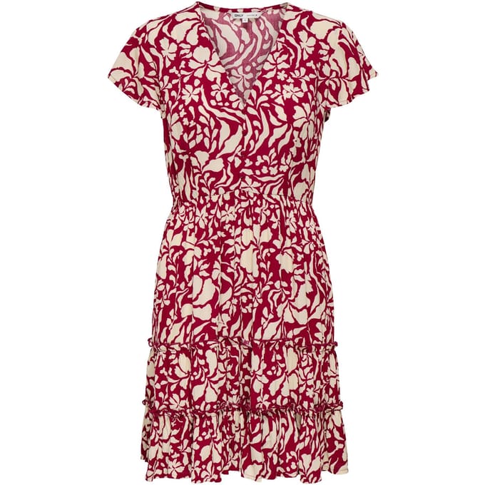 Only Onlclaudette life ss mini dress wvn noos dessin