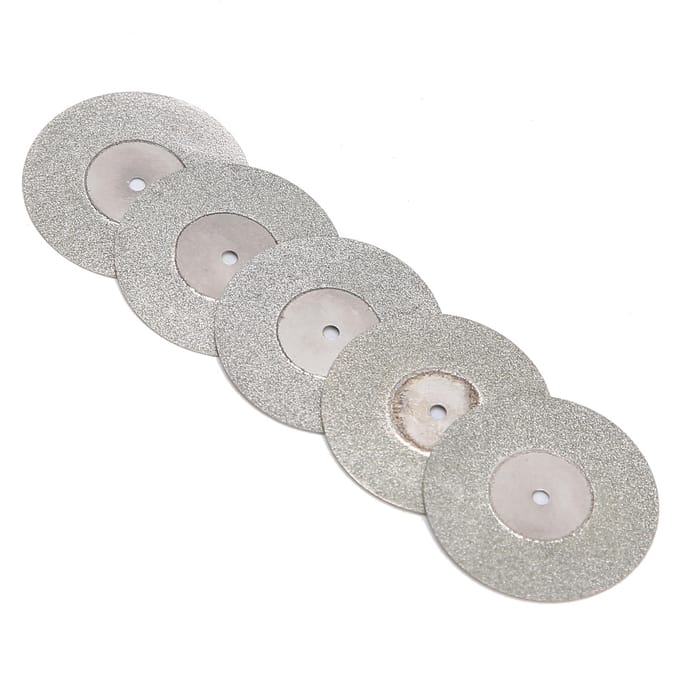 5 stuks Set Tandheelkundige Dubbelzijdige Diamantschijf Tandheelkundige Snij- Polijstschijf Mondverzorgingsgereedschap0# white