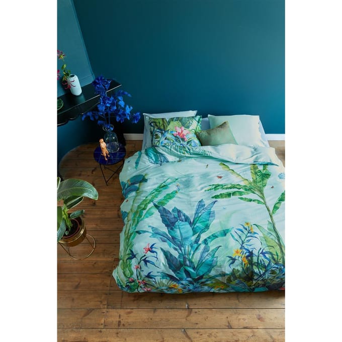 Beddinghouse Selva dekbedovertrek - Tweepersoons - 200x200/220 - Groen