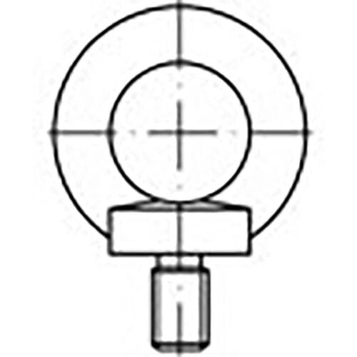 TOOLCRAFT TO-6855678 Ringbouten M6 DIN 580 Staal Verzinkt 25 stuk(s)