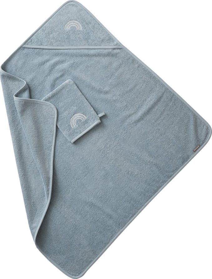 Vertbaudet Badcape + washand
