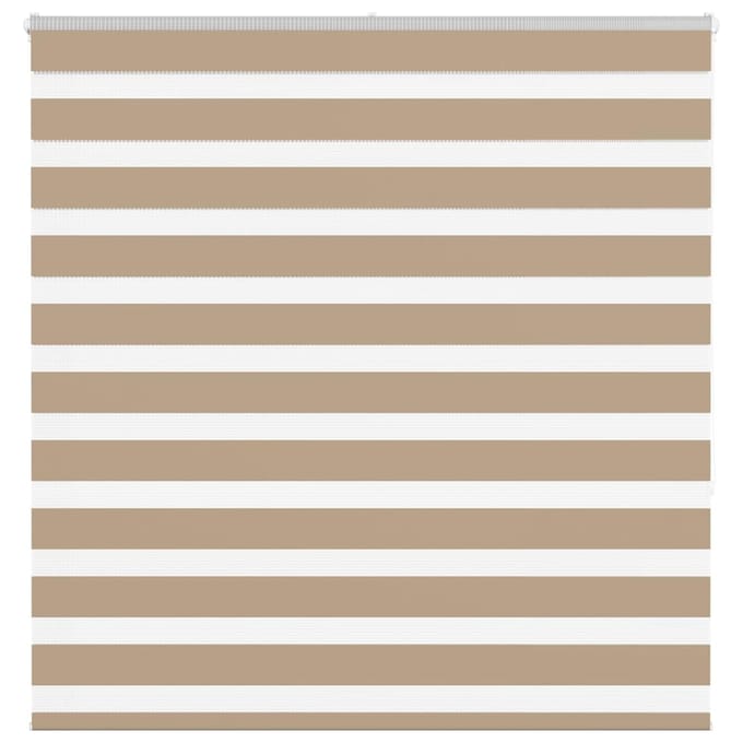 vidaXL - Zebra - Blind - 140x150 - cm - stofbreedte - 135,9 - cm - polyester - zandbruin