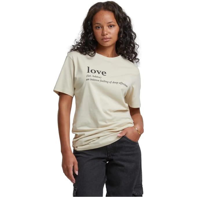 Mister Tee - Love Definition Heren Tshirt - S - Beige