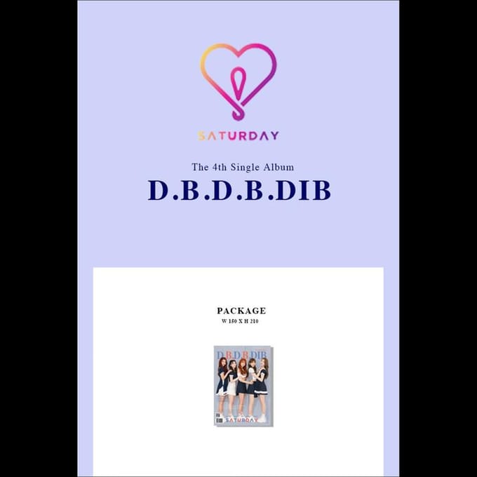 Zaterdag [D.B.D.B.DIB] 4e Single Album / Zaterdag DBDBDIB NO POSTER black