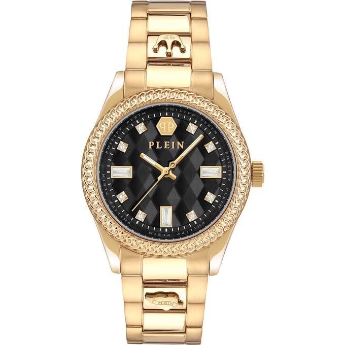 Philipp Plein Queen PWCDA0624 Horloge - Staal - Goudkleurig - Ø 38 mm