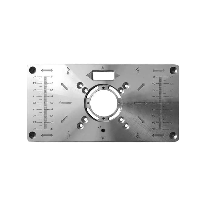 Multifunctionele freestafel Inzetplaat Houtbewerkingsbanken Aluminium houtfrees Trimmermodellen zwart