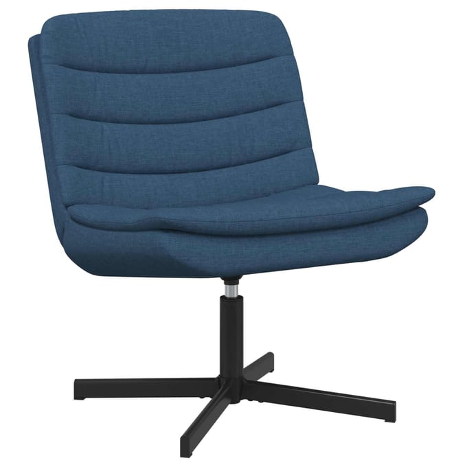 vidaXL - Draaistoel - Blauw - 63 - x - 75 - x - 76 - cm - Stof