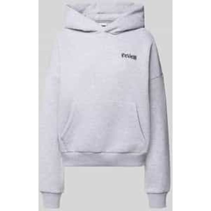 Oversized hoodie met labelprint