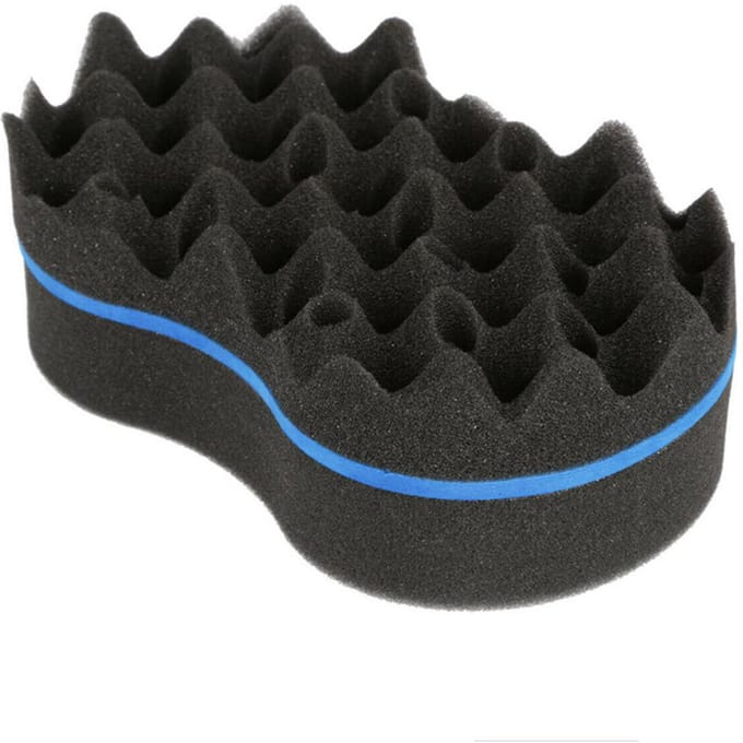 Wave Kapper Haarborstel Spons Gereedschap Dreads Afro Locs Twist Curls Coil Braids black
