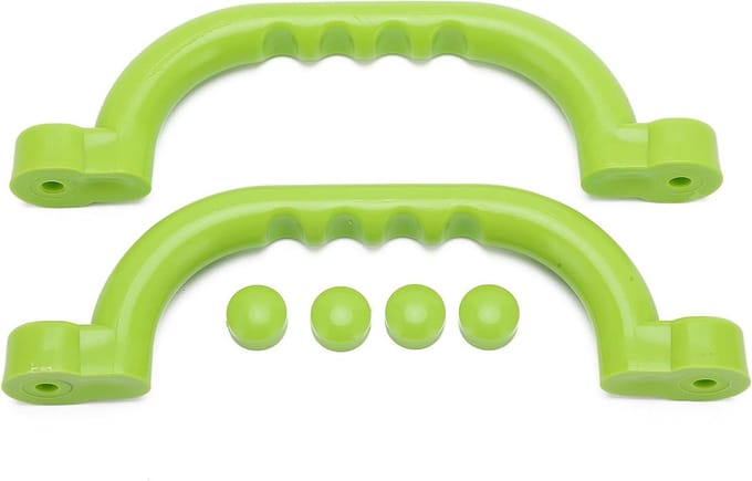 Veiligheidshandgrepen - Speelgrepen - Veilig Klimmen - Antislip ABS - 24 x 9 x 3 cm - Groen