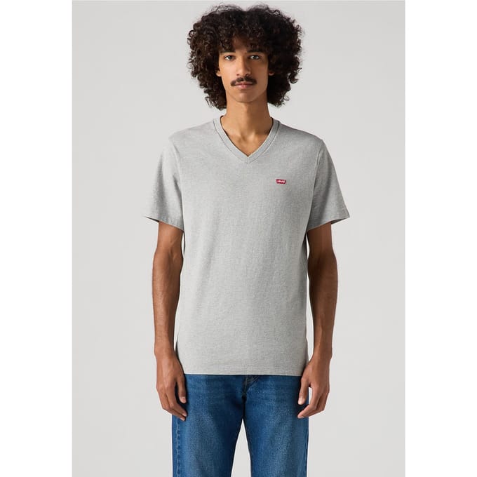 Levi's Original Housemark V-neck Tee Grey Taglia: M | T-shirt Outlet | Uomo | Grigio