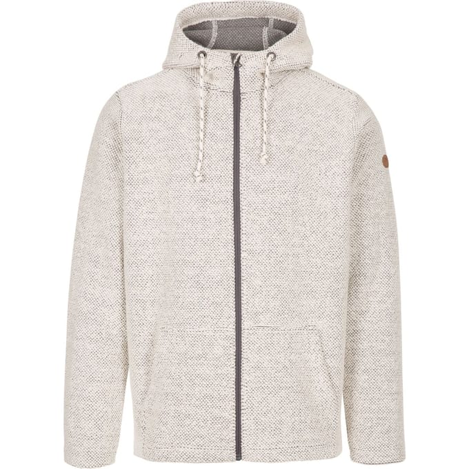 Trespass Heren Hoodie Scawton met rits (Off White Marl)