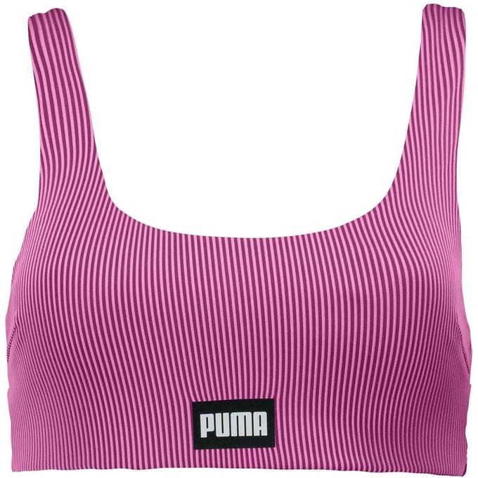 Puma Dames/Dames Streep Ronde Hals Bikinitop (Roze)