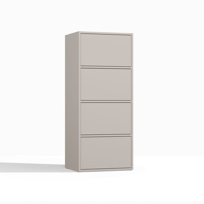 MALWA ALMA - Dressoir - 4 deuren - TIP-ON greeploos - Kasjmier beige