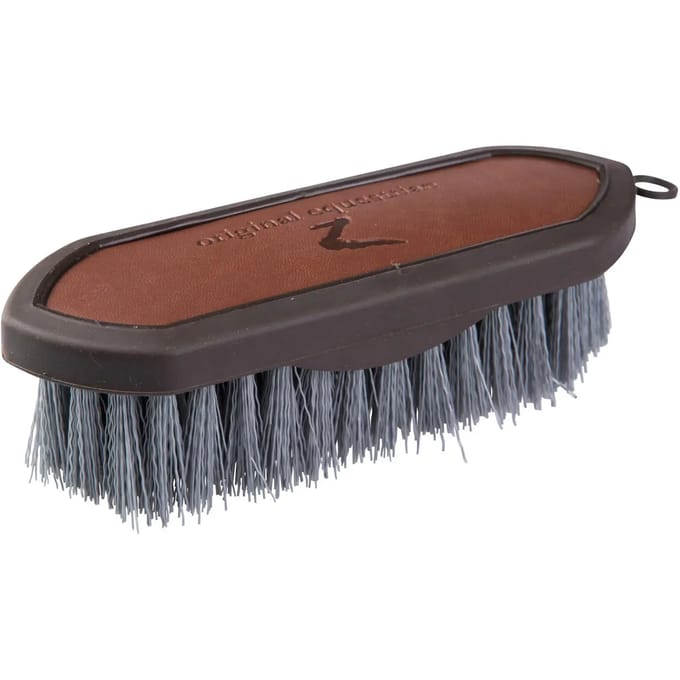 Paardenborstel met leren handvat Horze Maddox Dandy