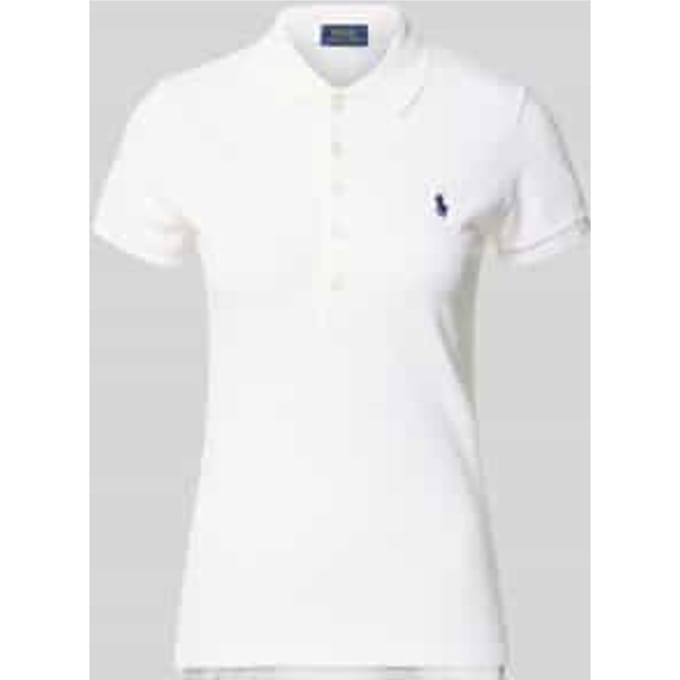slim fit poloshirt van katoenmix