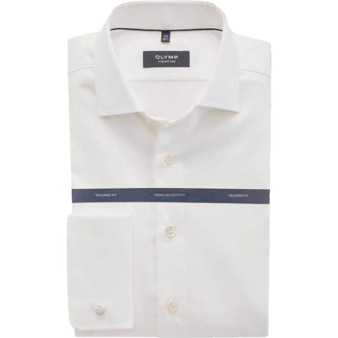 OLYMP Signature Overhemd, Tailored Fit, Signature Kent, Champagne