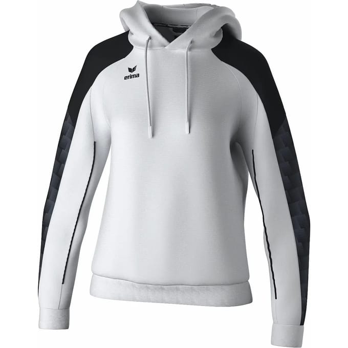 Erima Evo Star Sweatshirt Met Capuchon Dames - Wit / Zwart | Maat: 36