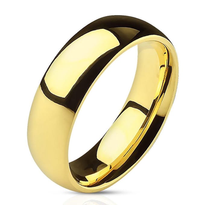 Florid - Ring Heren - Titanium Ring - Dames Ring - Ring Mannen - Mannen Ring - Ring Goud Dames - Gouden Ringen