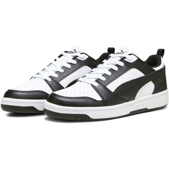 PUMA Rebound v6 Low Unisex Sneakers - Puma White-Puma Black-Puma White