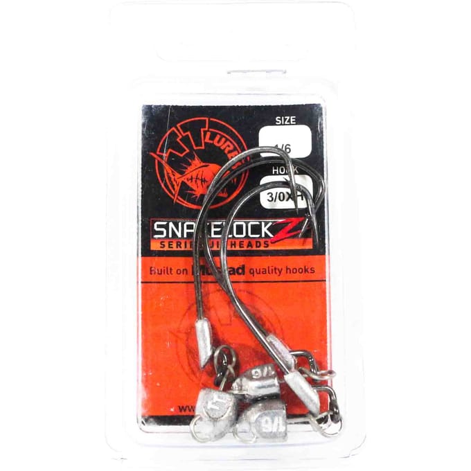 Tackle Tactics TT SnakelockZ jigkop 1/6 oz 3/0 XH 3/pak (6474)