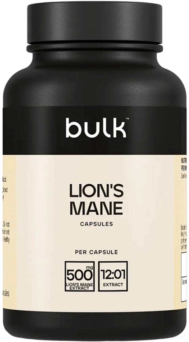 Bulk Lion's Mane Capsules (90) Unflavoured - Vitaminen, mineralen & gezondheid - Kruiden