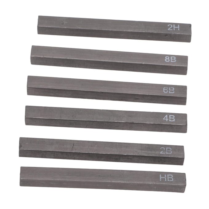 6 Stuks Houtskoolstiften Draagbaar Multifunctioneel Schetsen Tekenen Kunst Graffiti Schilderen Koolstofgrafiet gray