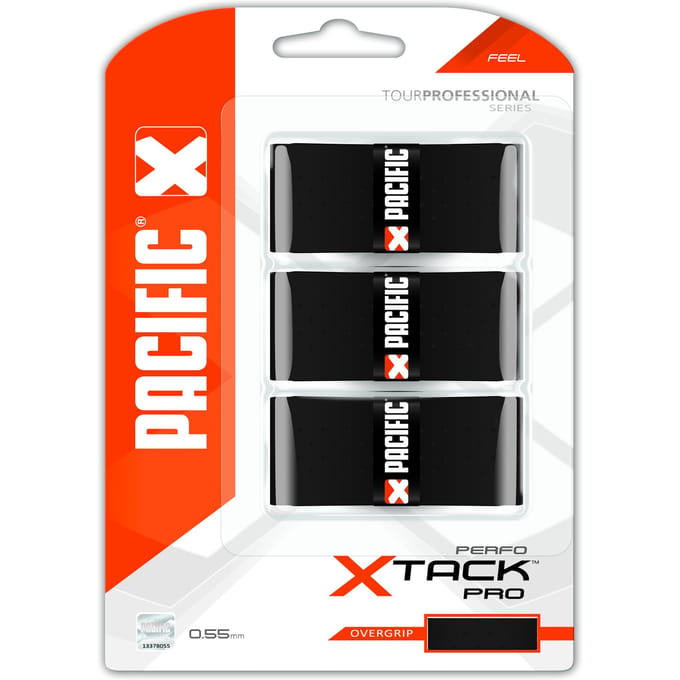 Pacific X Tack Pro Perfo Overgrip Uitvoering : Perfo Zwart