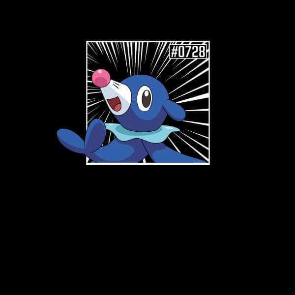 Pokemon Popplio Men's T-Shirt - Black - S