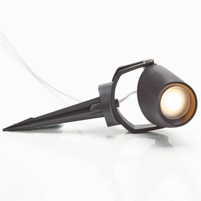 Fumagalli Aardspiesspot Minitommy-EL 1-lamp zwart/frosted