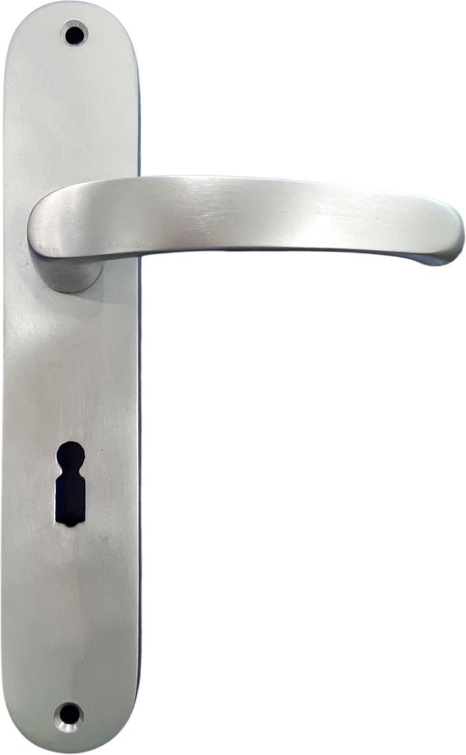 Deurkruk sleutelgat 56 mm mat chroom silhoutte