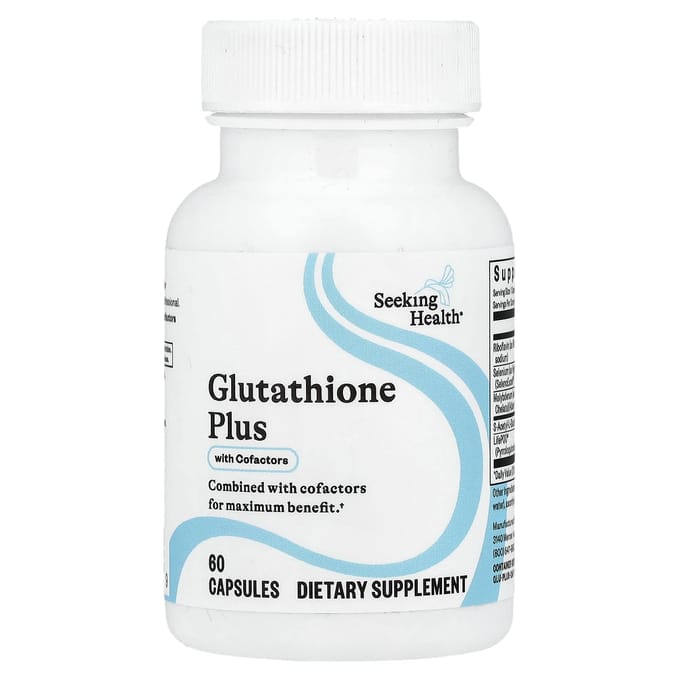 Seeking Health, Glutathion Plus optimal, avec cofacteurs, 60 gélules végétales
