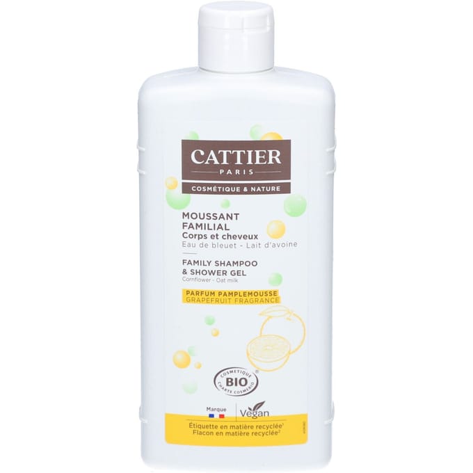 Cattier Shampoo & Douchegel voor de Hele Familie 500 Schuim