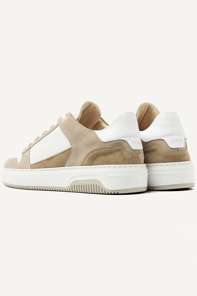 Nubikk Basket Court White Leather - Mist Größe: 40 | Trainers Outlet | Herren | Weiß