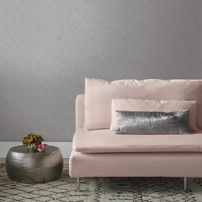 Decomode Vliesbehang Linen Shimmer - Taupe - 10,05 M X 52 Cm