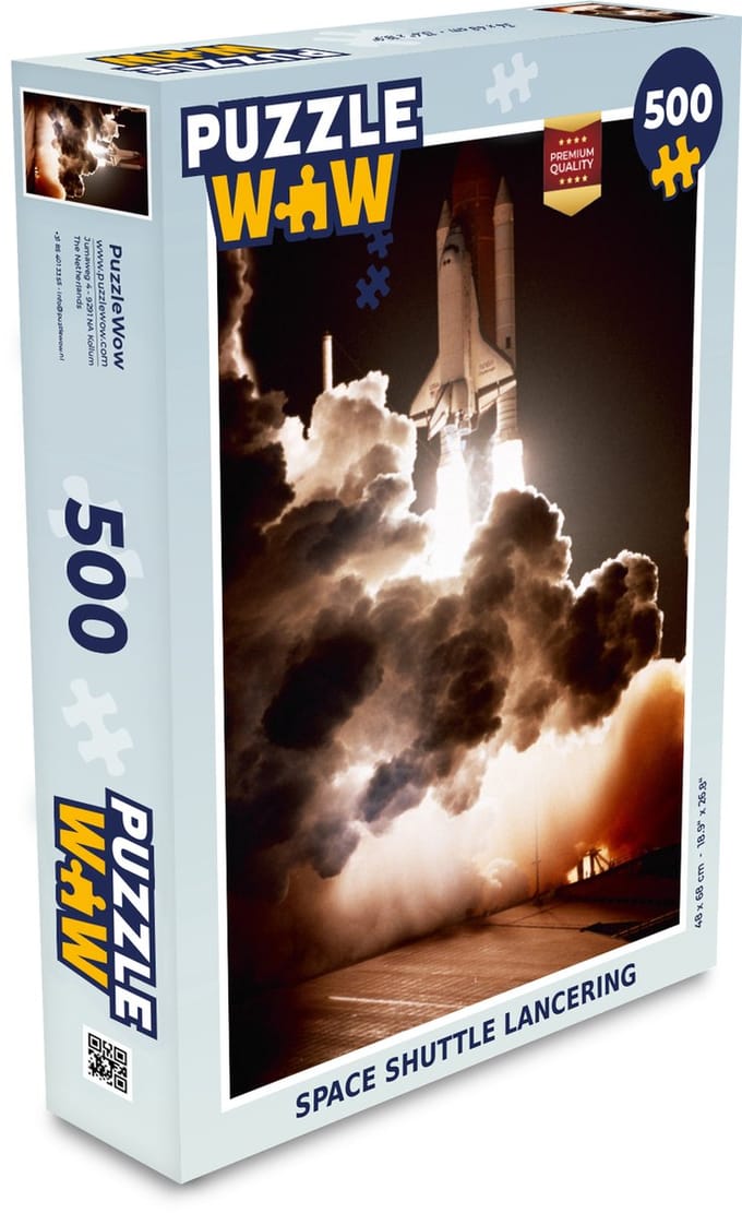 Puzzel Space shuttle lancering - Legpuzzel - Puzzel 500 stukjes
